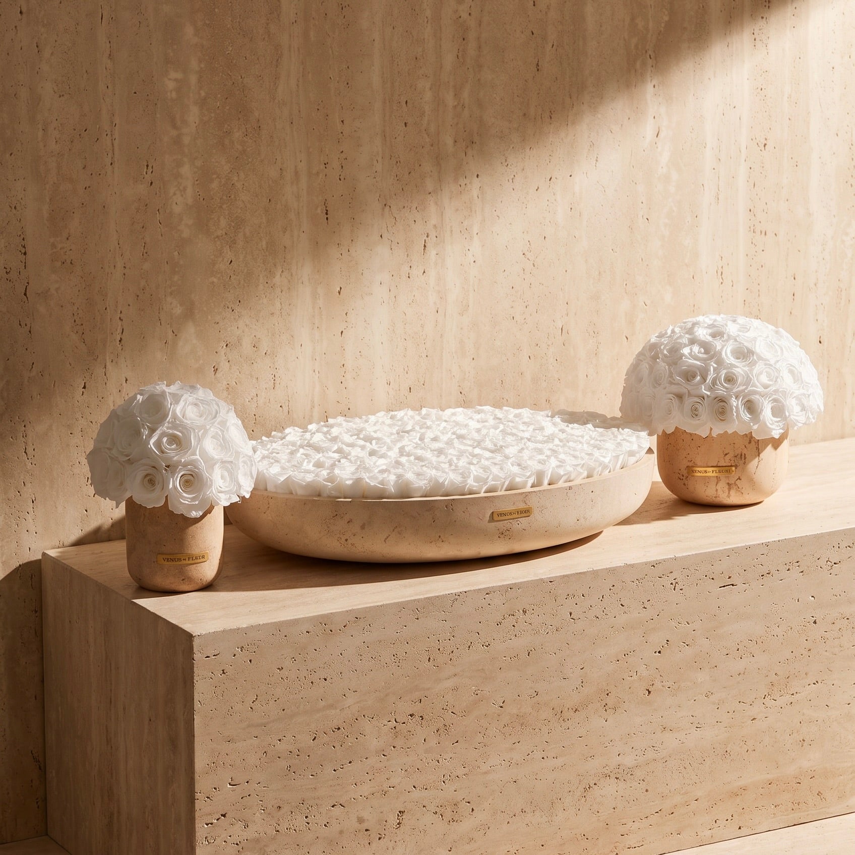 Grandiose Travertine Vase