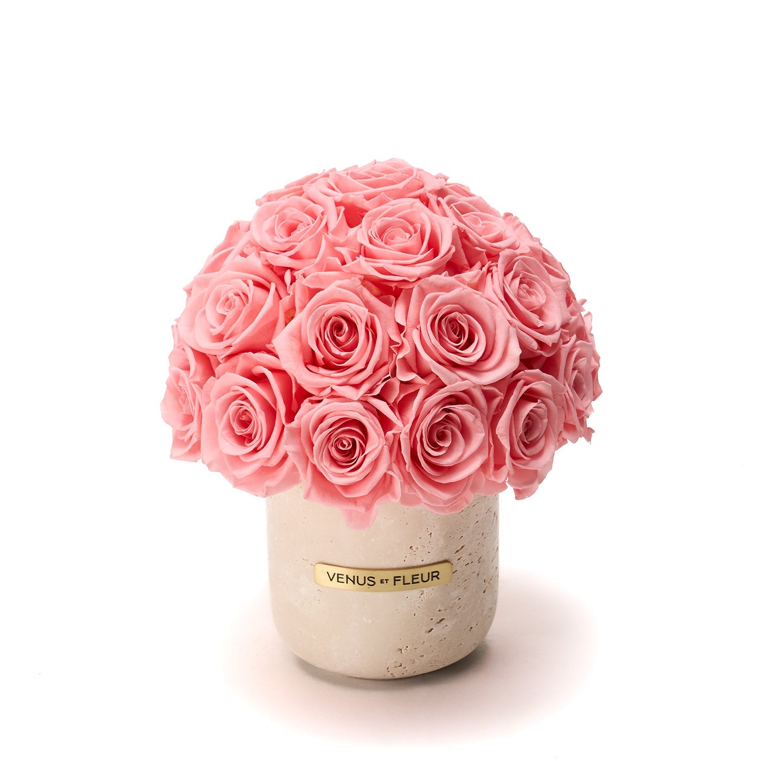 Sable Travertine Vase