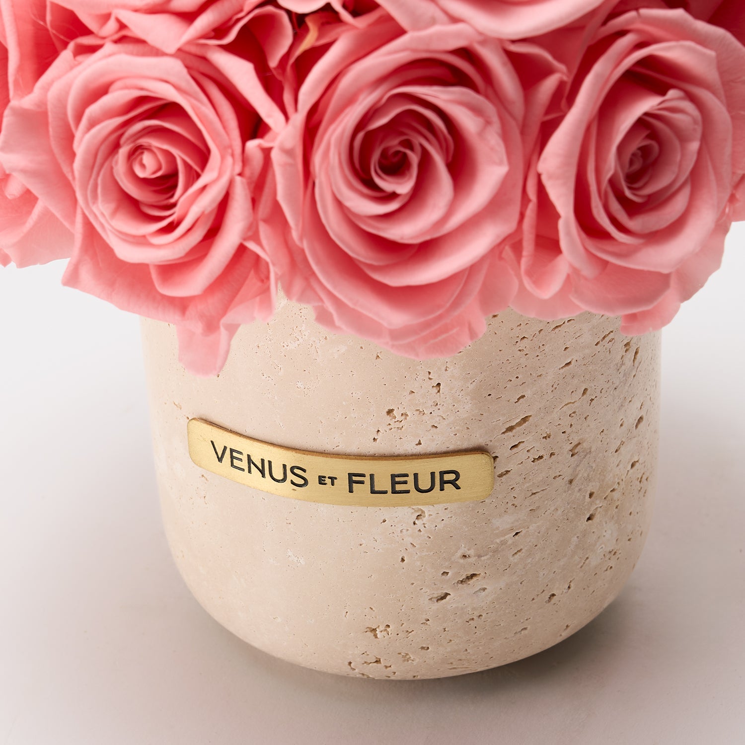 Sable Travertine Vase