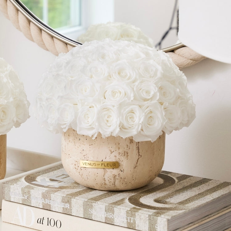 Terre Travertine Vase