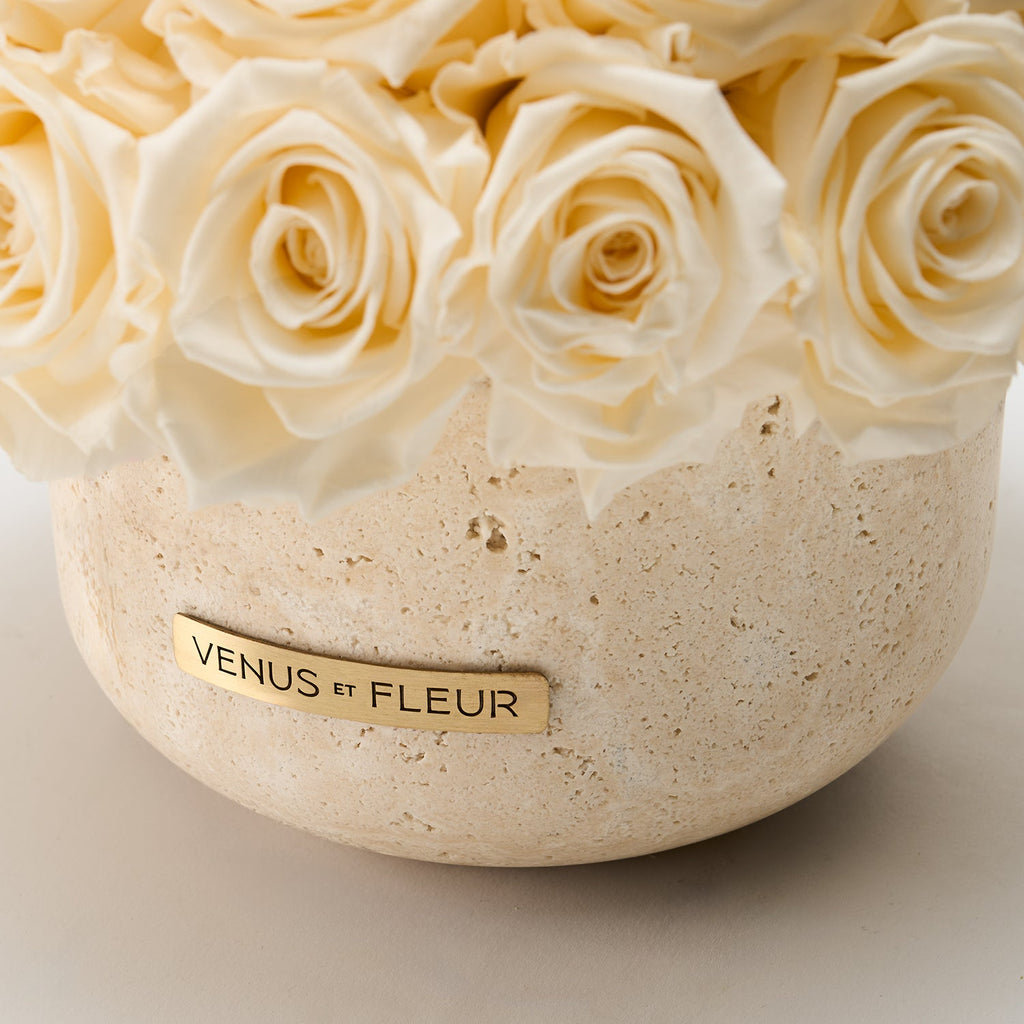 Terre Travertine Vase