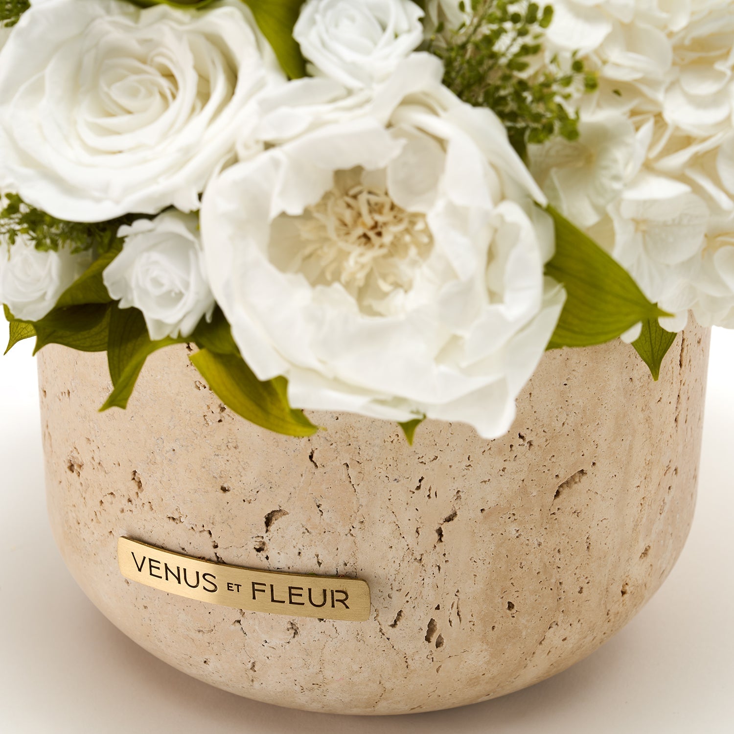 Terre Travertine Vase