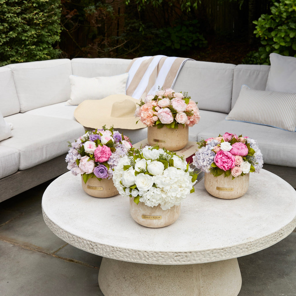Terre Travertine Vase