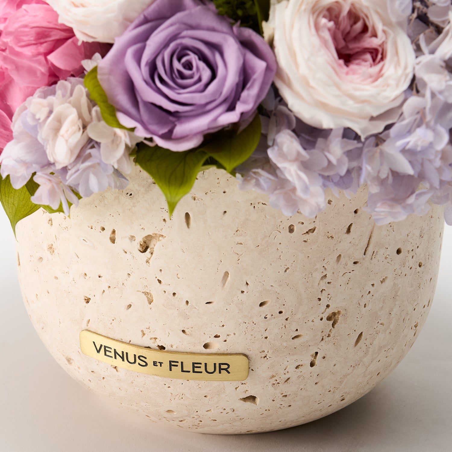 Terre Travertine Vase