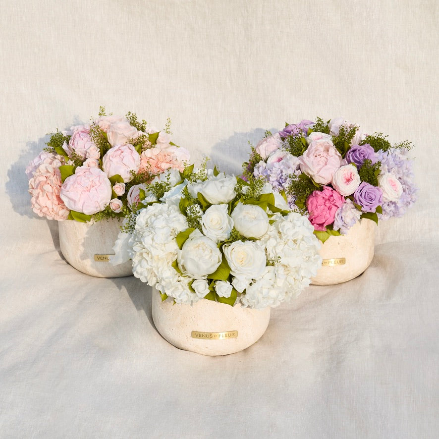 Terre Travertine Vase