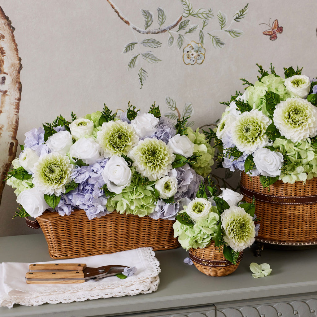 Serene Heirloom Wicker Vase