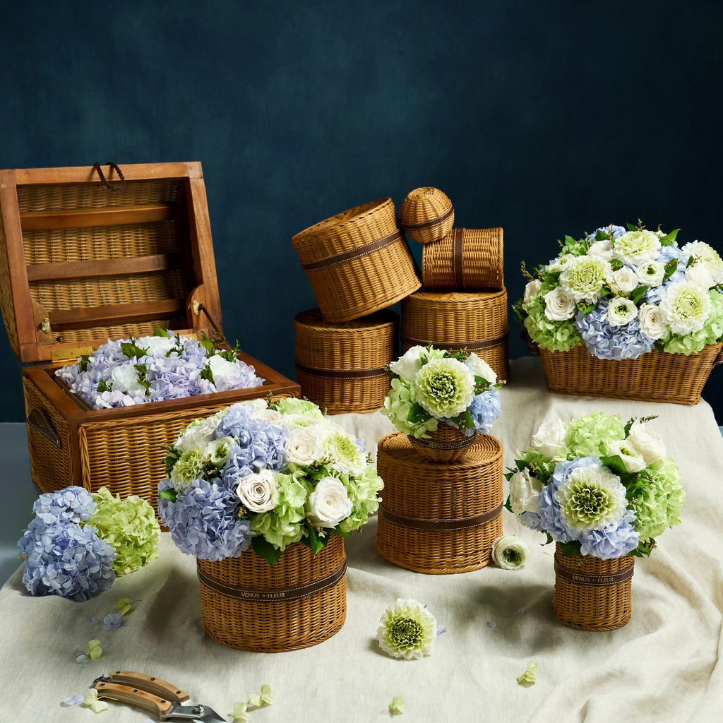 Serene Heirloom Wicker Vase