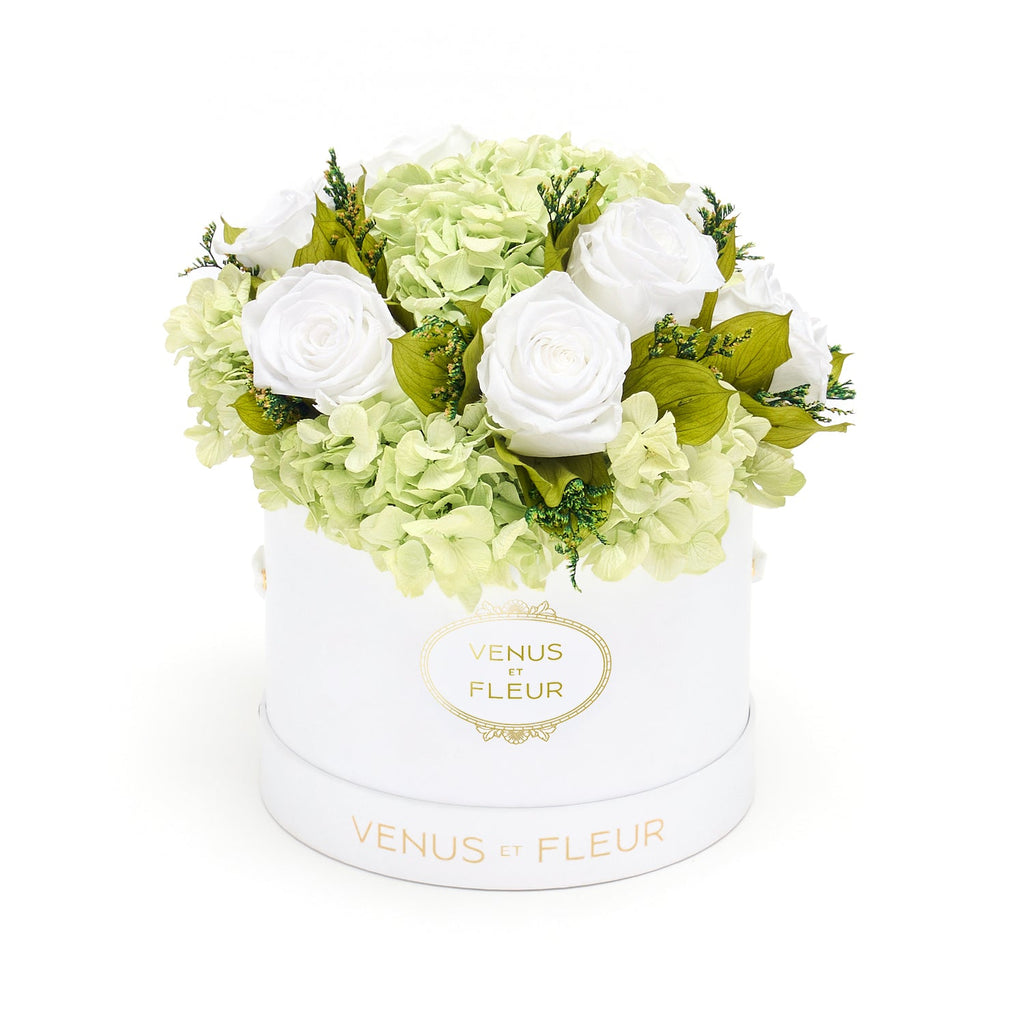 Small Round Roses & Hydrangeas