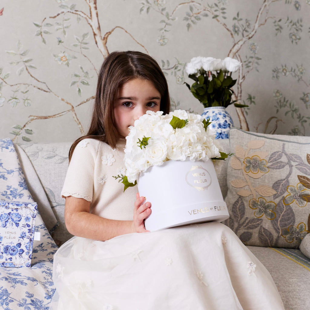 Small Round Roses & Hydrangeas