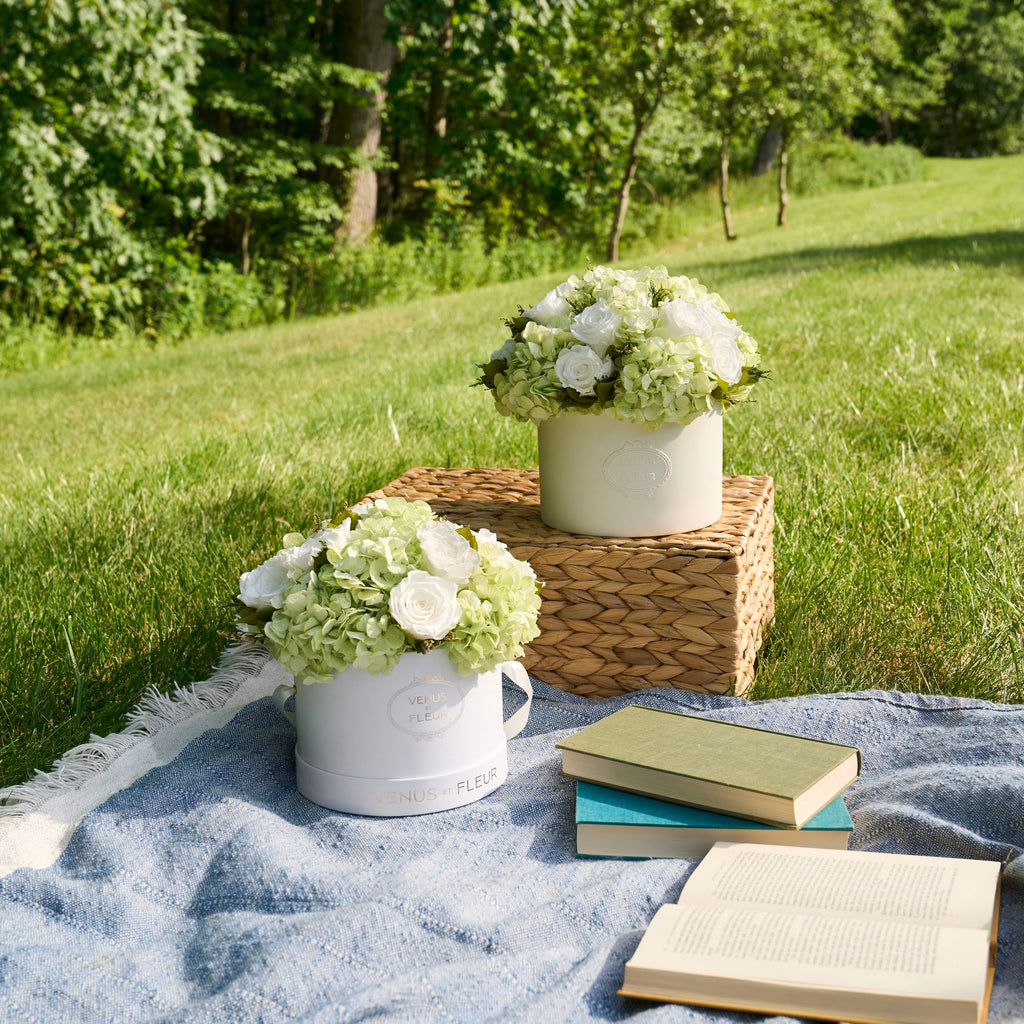 Small Round Roses & Hydrangeas