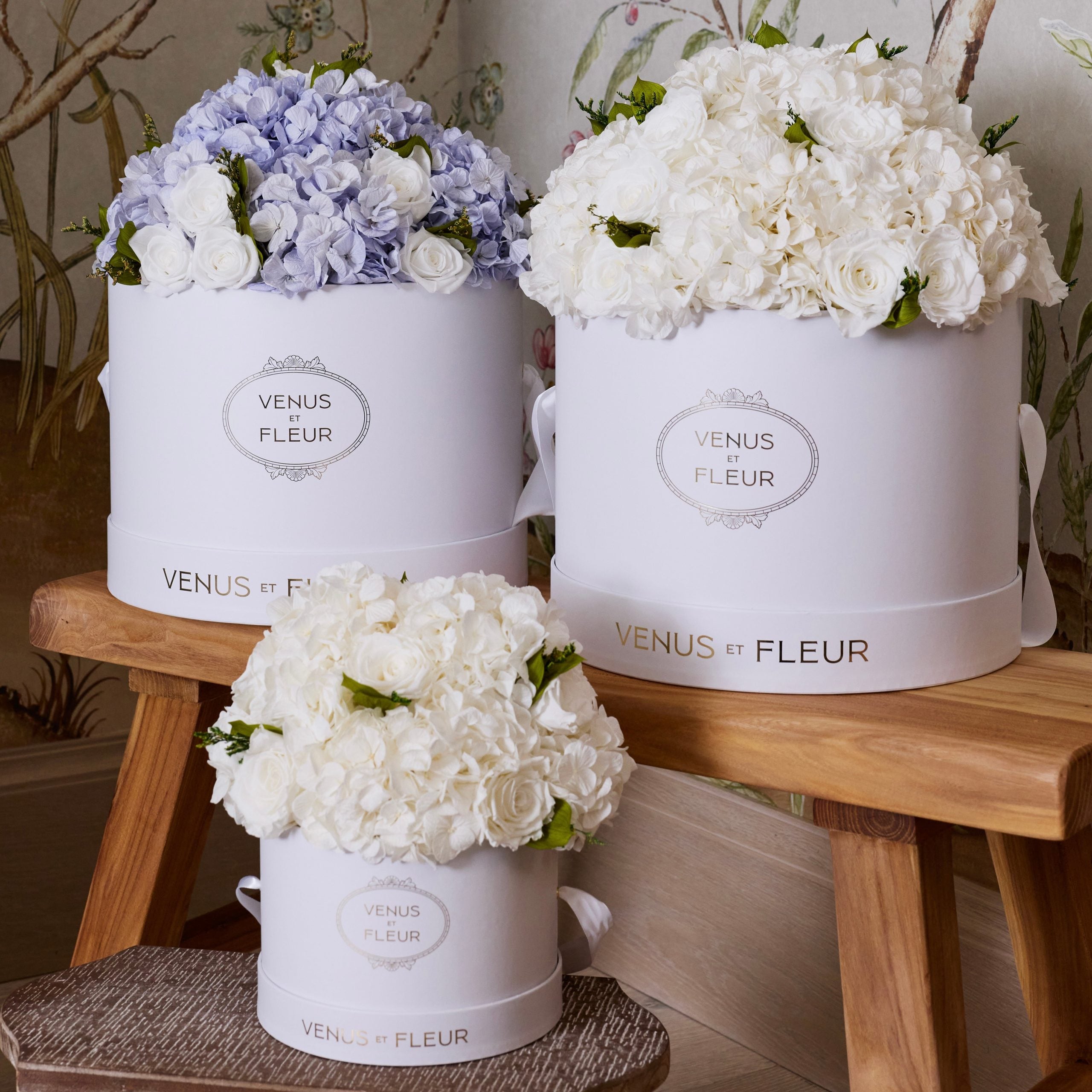 Large Round Roses & Hydrangeas