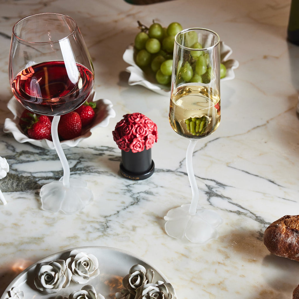 Floral Champagne Glasses