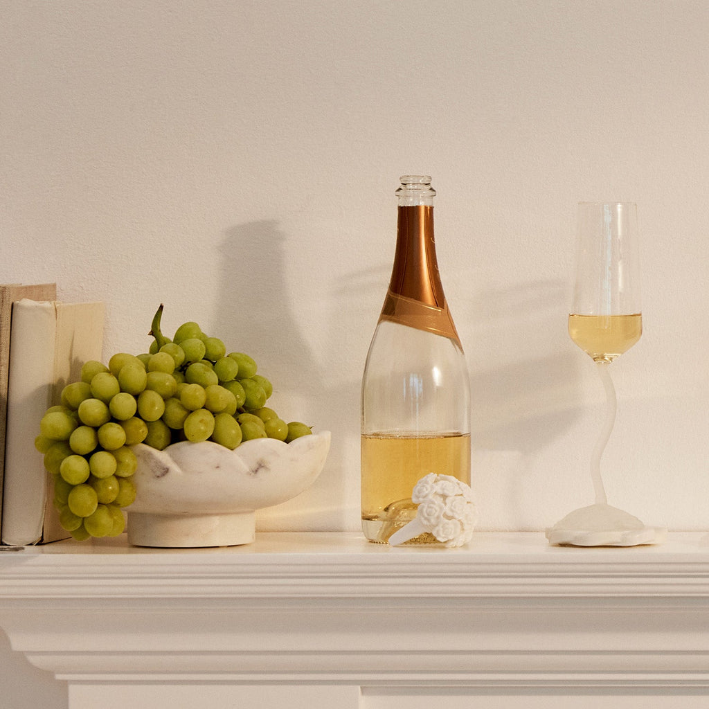 Floral Champagne Glasses