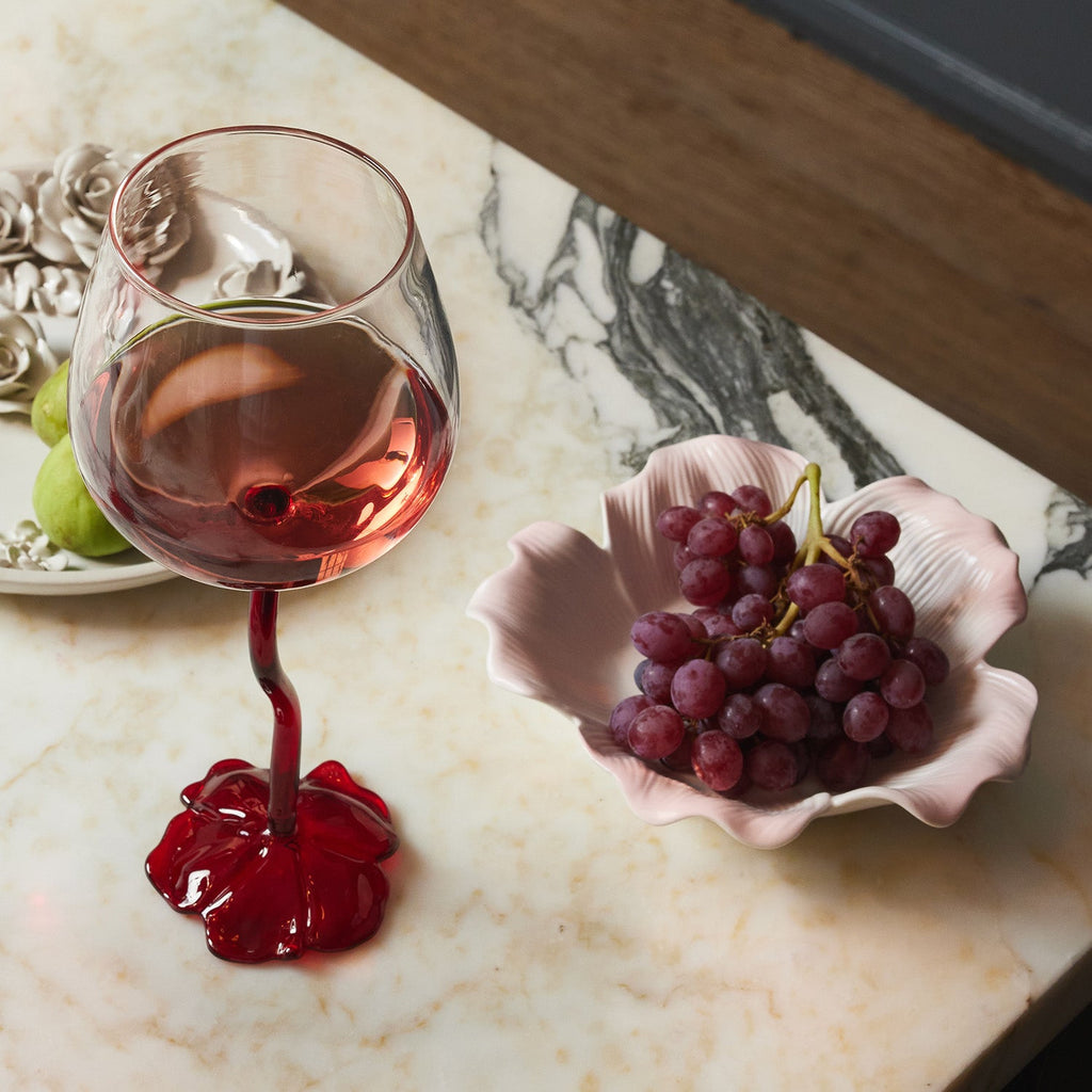 Floral Wine Glasses