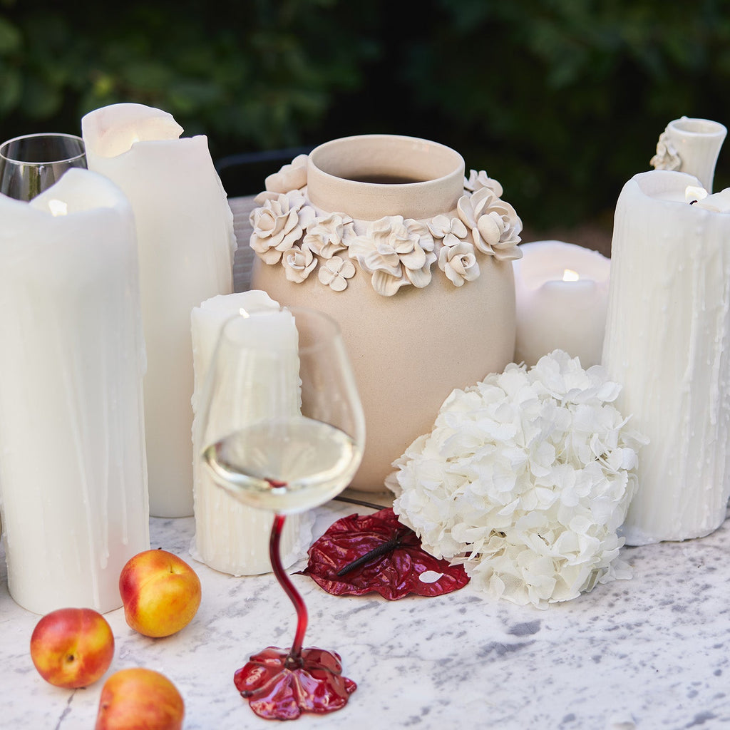 Floral Wine Glasses