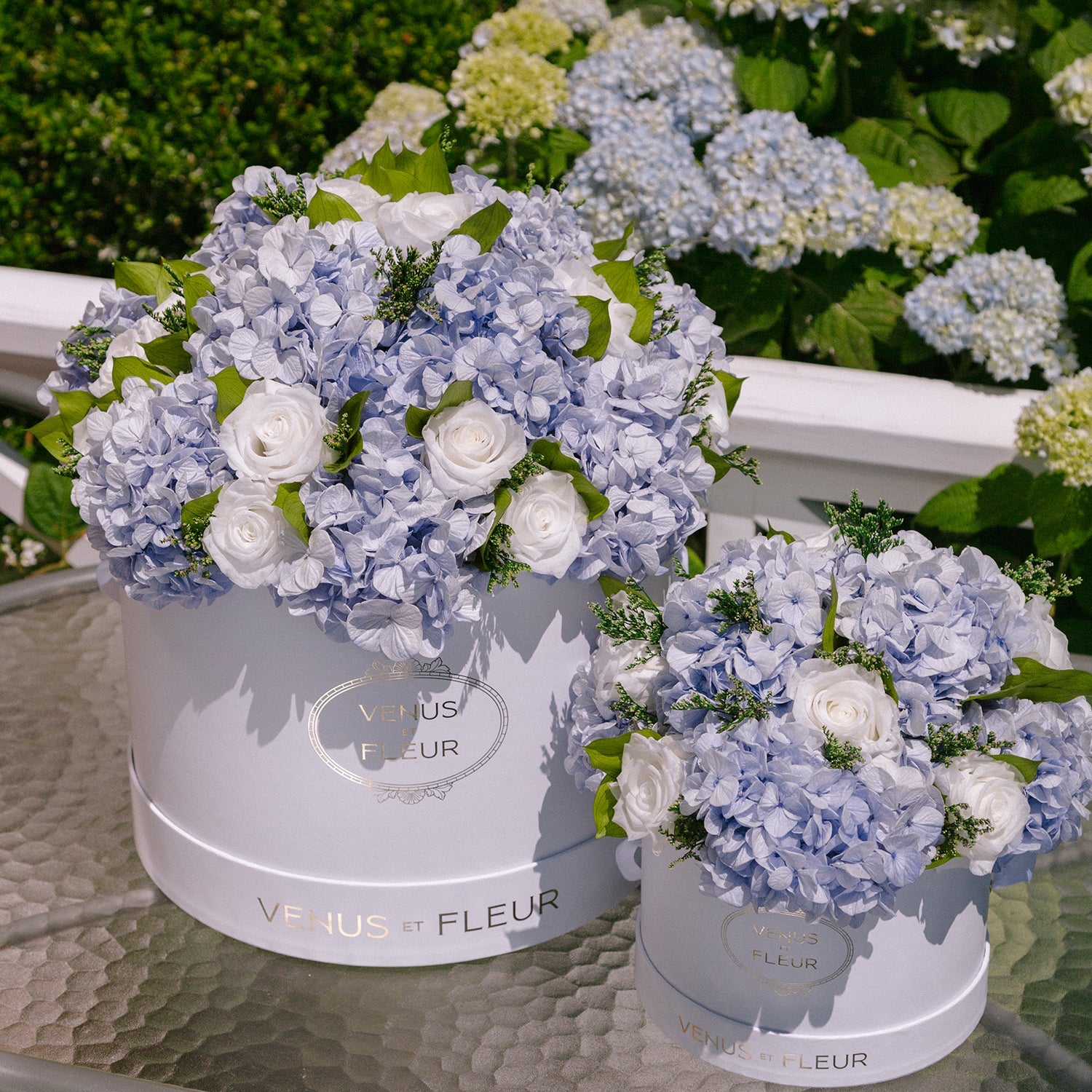 Large Round Roses & Hydrangeas