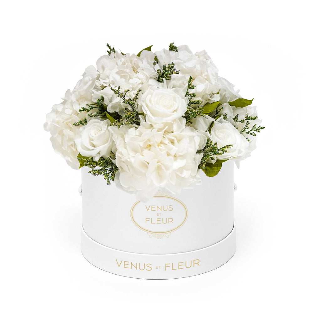 Small Round Roses & Hydrangeas