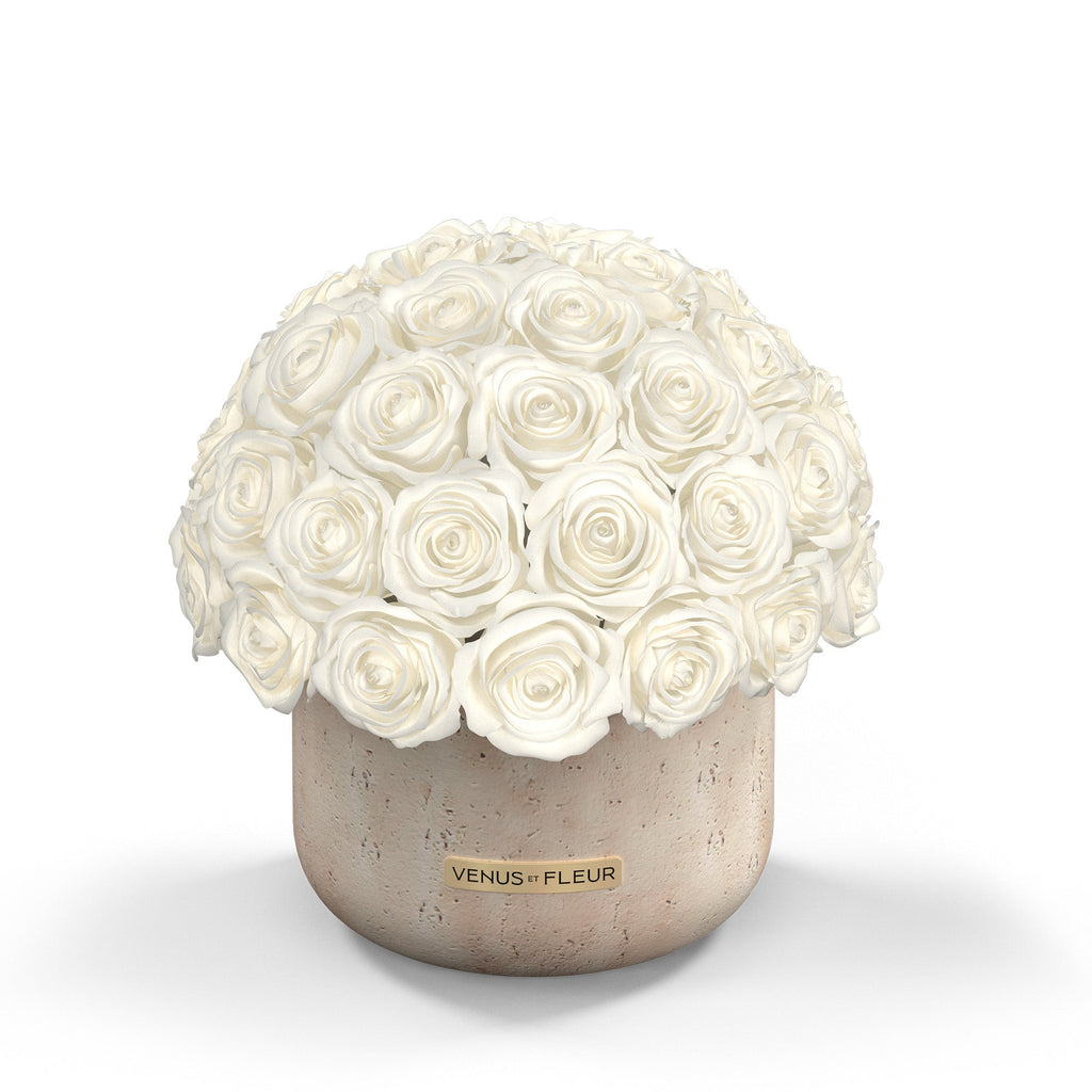 Terre Travertine Vase