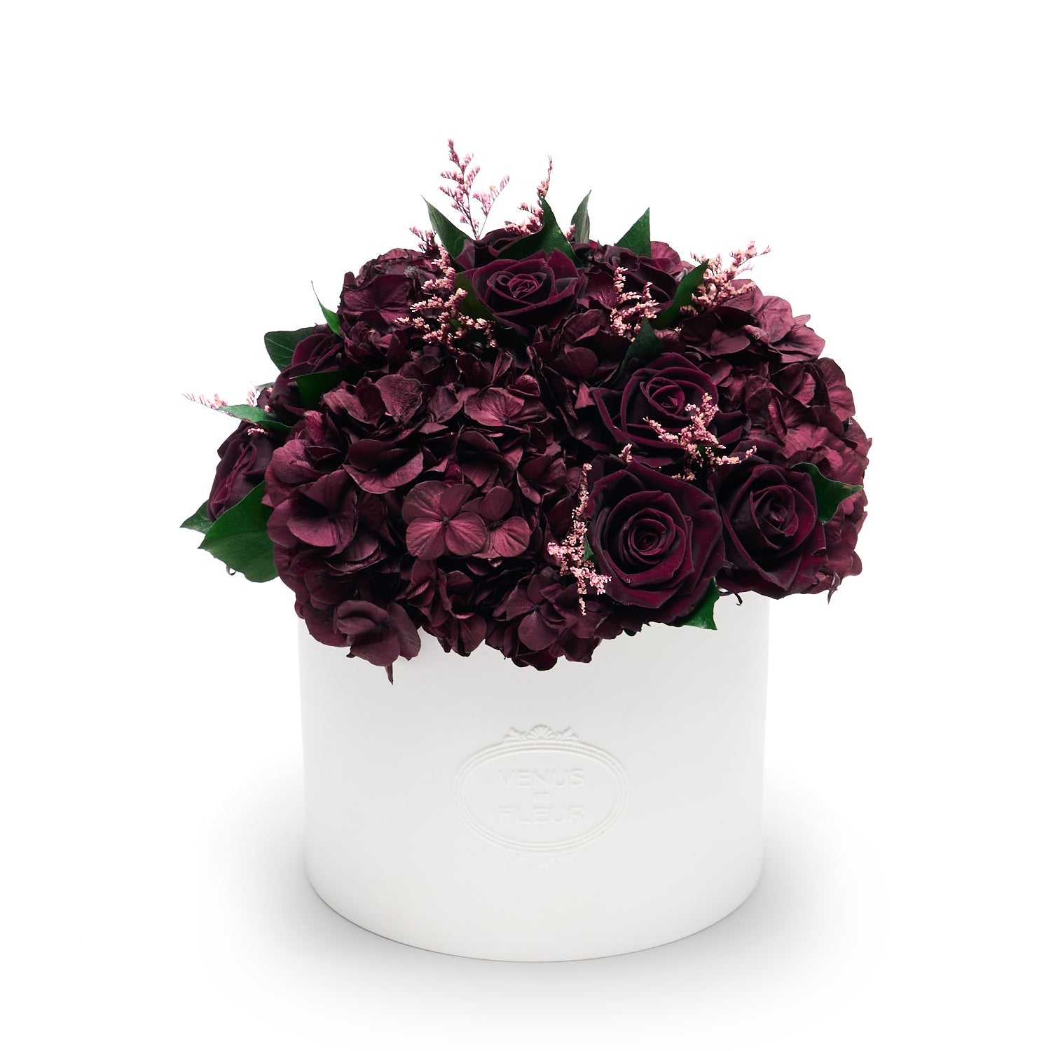 Thalia Porcelain Vase Roses & Hydrangeas